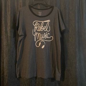Torrid Rebel Music Tee Size 3